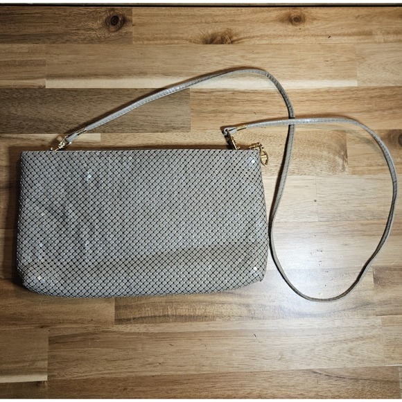 The Unbranded Brand Handbags - Metal Mesh Purse Vintage Inspired Tan Evening Bag